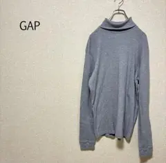 b0486【ギャップ】長袖 タートルネック カットソー Ｍ ストレッチ シンプルのサムネイル