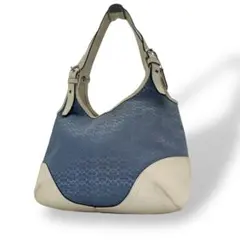 美品 コーチ シグネチャー ショルダーバッグ 6800 キャンバス