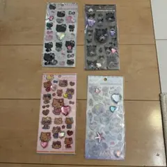 サンリオキラキララインストーンシール 4枚セット