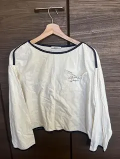 BAYFLOW ホワイト長袖Tシャツ
