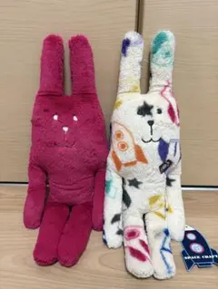 ウサギ型ぬいぐるみ 2体セット