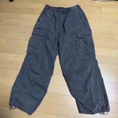GU デニムスーパーワイドカーゴパンツ
