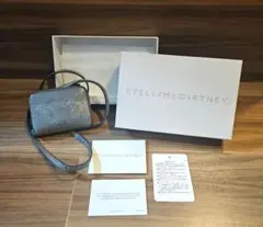 【STELLA McCARTNEY】ロゴジップストラップカードホルダー シルバー