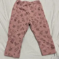 フリースキャラクター柄パンツ ピンク