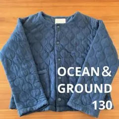 OCEAN&GROUND/オーシャンアンドグラウンド　キルトカーディガン　130