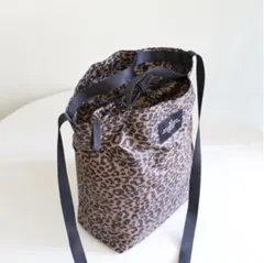 コブクロ 九月八日 ドローストリングバッグ bag 新商品 ヒョウ柄