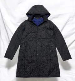 美品　ラベンハム　キルティングコート　ロング　フード付き　ブランドン　38