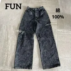 FUN バギーブラックデニム Sサイズのサムネイル