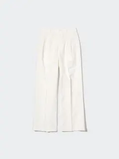 ユニクロ リネンブレンドタックワイドパンツ XL