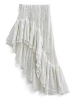 レースフリルアシンメトリースカート[gn397]