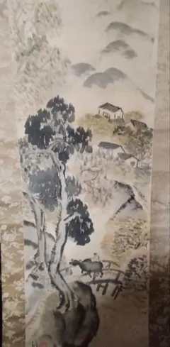 斎藤四郎「山里の集落」100号油彩点描の実力作家、最高傑作 - メルカリ