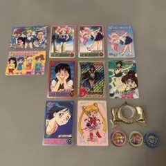 当時品】 セーラームーンR ミニ 下敷き ジャンボカード 2枚セット