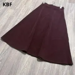 KBF アーバンリサーチ ロングスカート フレアスカート ロング 無地 ボルドー