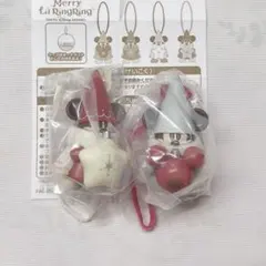 【ディズニー】ミッキー リルリンリン カプセルトイ 赤 水色