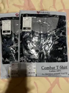 新品未使用未開封　福助　丸首プリントTシャツインナーシャツ　メンズXL×2枚のサムネイル