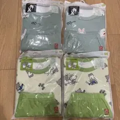 UNIQLO ごくまちゃん　めがねうさぎ　パジャマセット　90 100 新品