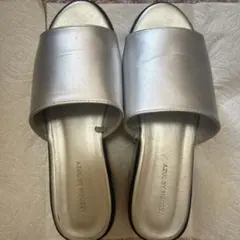 AZUL シルバー厚底サンダル