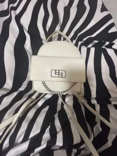 ホワイト 丸型 バッグ