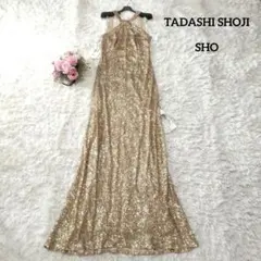 【新品♡定価10万】タダシショージ　SHO　スパンコールホルターネックドレス