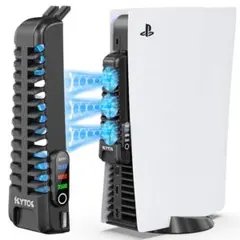 PS5 冷却ファン 3段階風速調節 3つのミニファン 日本語説明書