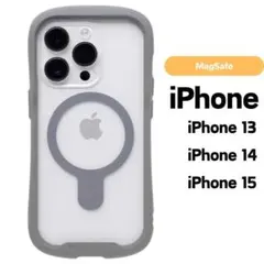 MagSafe　iPhone ケース13/14/15 グレイ