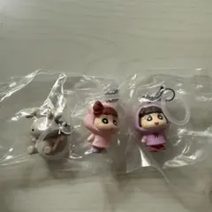 クレヨンしんちゃんめじるし　3個セット、ねねちゃん、うさぎ、あいちゃん