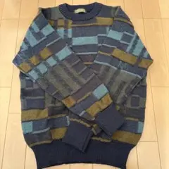 90年代古着　幾何学模様 ニットセーター