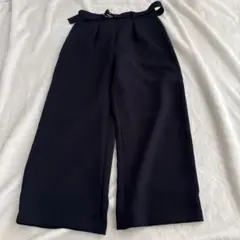 未使用 グリーンレーベルリラクシング ネイビー ワイドパンツ l