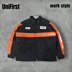 US古着ヴィンテージワークジャケットリフレクターワッペン刺繍グランジワーク