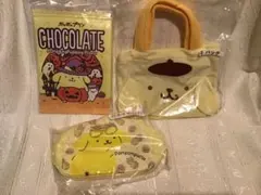 サンリオ ハロウィン くじ 当たりくじ ポムポムプリン バッグ ポーチ 3点