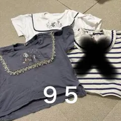 cottoli フタフタ　Tシャツ 3枚セット 95cm