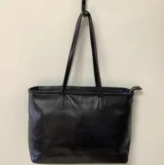 ビジネスレザーファクトリー トートバッグ A4 黒 肩掛け 通勤 通学