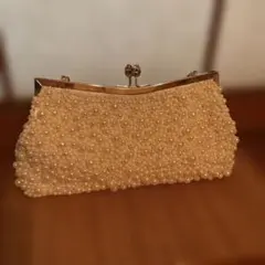 パール装飾 パーティーバッグ クラッチバッグ　訳あり