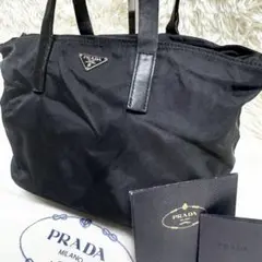 人気✨プラダ ハンドバック テスート 三角ロゴプレート 白タグ