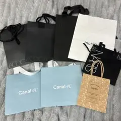 【ブランド】ショップ袋 8枚セット 小さめ　紙袋　マチ広め　コスメ　SUQQU