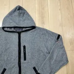 US古着 フルジップフリースジャケット Twenty Five グレーXLサイズ