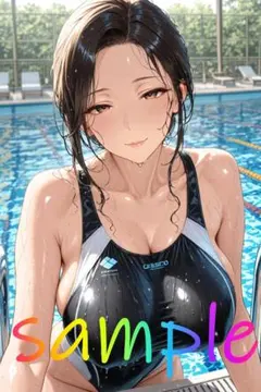 a591　AI美女　イラスト　ポスター　アニメ　ランジェリー　グラビア　水着