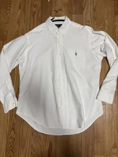 Ralph Lauren CLASSIC FIT 白　長袖シャツ　Size:L