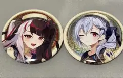 にじさんじ　缶バッジ　ビスケット　夜見れな　葉加瀬冬雪