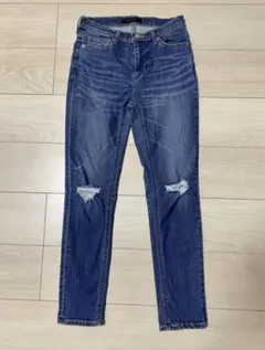 BLISS POINT ミッドライズスカルプトダメージスキニーデニム　M