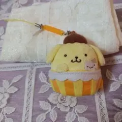 ポムポムプリンカフェ　限定　マスコットストラップ