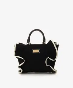 パイピングフリルハンドバッグ（小）　　サマンサベガ