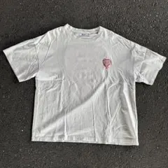 Quash ハート刺繍 Tシャツ ホワイト Lサイズのサムネイル