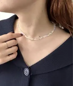 shiny clear necklace ネックレス　mystic アクセサリーのサムネイル