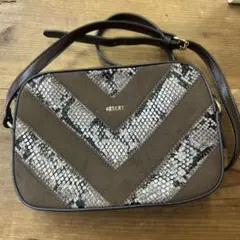 RESEXY ヘビ柄 ショルダーバッグ