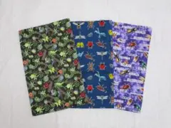 82❤ハンドメイド　ランチョンマット　昆虫　40×50　3枚セット❤