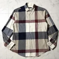 ブラックレーベルクレストブリッジ CBメガチェック 長袖ネルシャツ M
