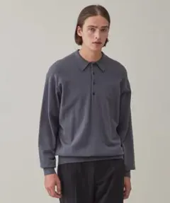 UNFILO MENS ライトウォーム ニットポロ