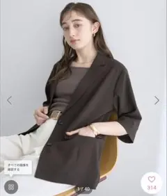 イエッカヴェッカ　ハーフスリーブジャケット