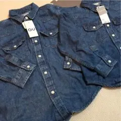 値下げ！ジーユー デニムシャツ 110 新品未使用